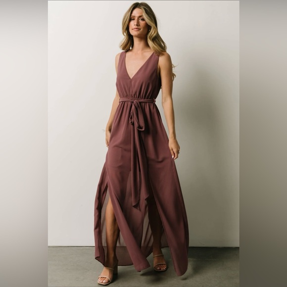 Baltic Born Hera Maxi Dress | Berry - XL - Picture 3 of 9